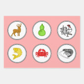 Moderne viskrabbendamemende ratten inpakpapier vel (Voorkant)