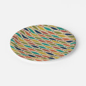 Moderne vispatronen uit de Mideeuw Papieren Bordje (Gekanteld)