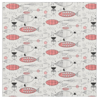 Moderne visretro roze stof