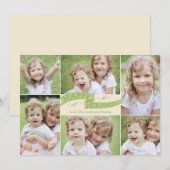 Moderne Vlag Holiday Fotokaart - Groen Feestdagenkaart (Voorkant / Achterkant)