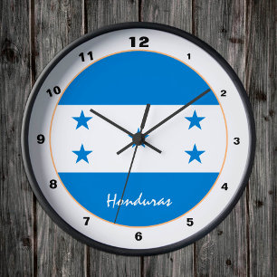 Moderne vlag van Honduras, Honduras Home / design Ronde Klok