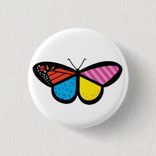 Moderne vlinder Button