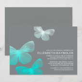 Moderne vlinderdal-doucheruimten kaart (Voorkant / Achterkant)