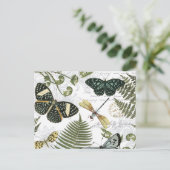 moderne  vlinders en libellen briefkaart (Staand voorkant)