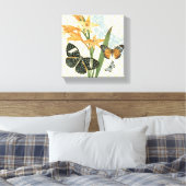 Moderne  vlinders gestrekte canvas afdruk (Insitu (Slaapkamer))