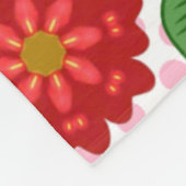 Moderne Vlindertuin Bloem Lentetuin Fleece Deken (Hoek)