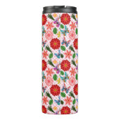 Moderne Vlindertuin Bloem Thermosbeker (Achterkant)