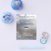 Moderne vlucht, vliegtuig Adverteren brochure (Enkel)