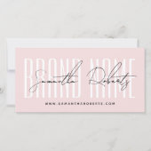 Moderne voeg merknaam toe script typografie cadeau (Voorkant)