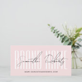 Moderne voeg merknaam toe script typografie cadeau (Staand voorkant)