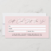 Moderne voeg merknaam toe script typografie cadeau (Achterkant)