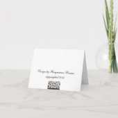 Moderne Voetballen dank je wel Bedankkaart (Achterkant)