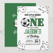 Moderne  Voetbalsport 1e Verjaardag Kaart (Voorkant / Achterkant)