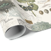 moderne vogel en nest cadeaupapier (Rol Hoek)