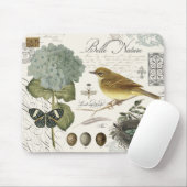 moderne vogel en nest muismat (Met muis)