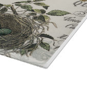 moderne  vogel en nest snijplank (Hoek)