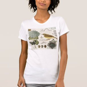 moderne vogel en nest t-shirt