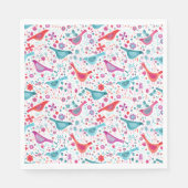 Moderne Vogel Waterverf Servet (Voorkant)