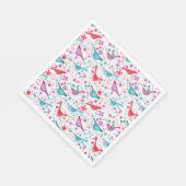 Moderne Vogel Waterverf Servet (Hoek)