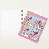Moderne vogelparing roept Comic Planner (Display)
