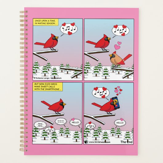 Moderne vogelparing roept Comic Planner (Voorkant)