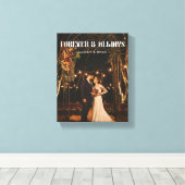 Moderne Volledige Foto Aangepaste bruiloft paar Canvas Afdruk (Insitu (Houten vloer))