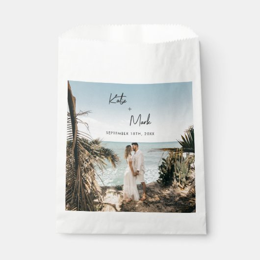 Moderne volledige foto dank u bedankzakje (Voorkant)