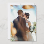 Moderne volledige foto dubbelzijdig Save the Date  (Achterkant)