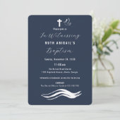 Moderne volwassen doop kaart (Staand voorkant)