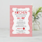 Moderne voorraad van de Keukenbridal-douche Kaart (Staand voorkant)