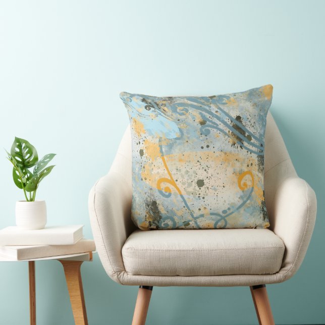 Moderne vormen en kleur kussen (Stoel)