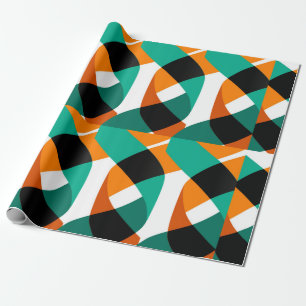 Moderne vormen en naadloos geometrisch patroon in cadeaupapier