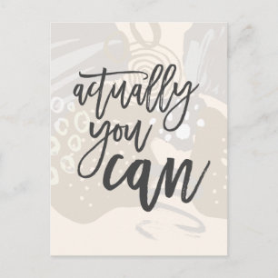 Moderne vormen in feite kunt u een positieve prijs briefkaart