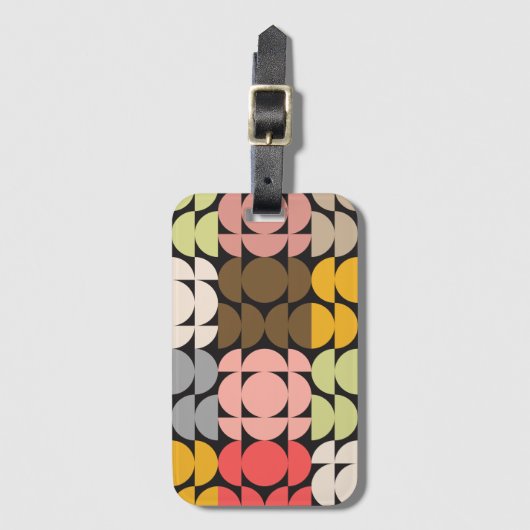 Moderne vormgeving met middeleeuwse ogen bagagelabel (Voorkant (verticaal))