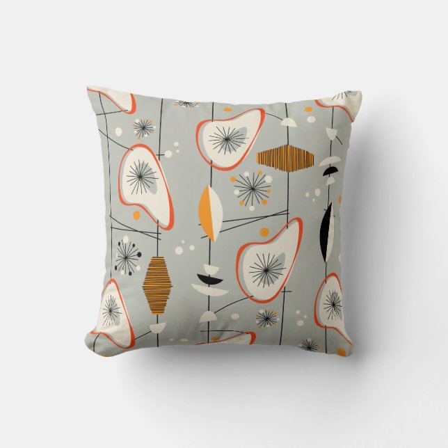 Moderne vormgeving middelbare eeuw kussen (Voorkant)