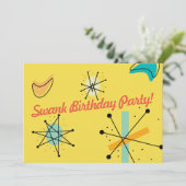 Moderne vormgeving midden in de eeuw kaart (Staand voorkant)