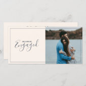 Moderne votre propre fiançailles photo faire-part (Devant / Derrière)