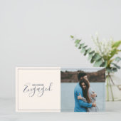 Moderne votre propre fiançailles photo faire-part (Debout devant)