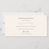 Moderne votre propre fiançailles photo faire-part (Dos)