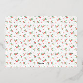 Moderne vrede op aarde Foto Folie Feestdagenkaart (Achterkant)