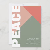 Moderne vredesfotocollage feestdagenkaart (Voorkant)