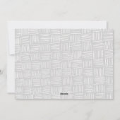 Moderne vreugdevolle chique hand geletterde foto feestdagenkaart (Achterkant)