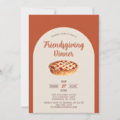 Moderne Vrienden geven Diner Uitnodiging (Voorkant)