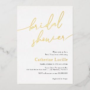 Moderne Vrijgezellenfeest Folie Folie Uitnodiging