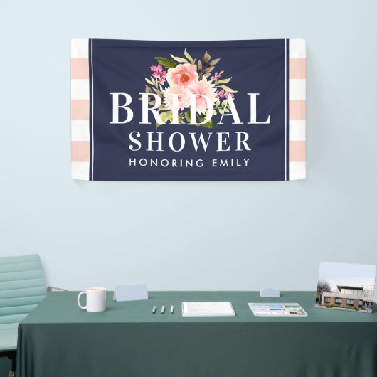 Moderne Vrijgezellenfeest van de zeemacht en Blush Spandoek (Beurs)