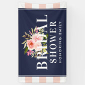 Moderne Vrijgezellenfeest van de zeemacht en Blush Spandoek (Verticaal)