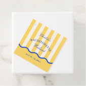 Moderne vrijgezellenfeestje in de zomer bedankjes labels (In situ)