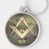 Moderne vrijmetselaar sleutelhanger (Voorkant)