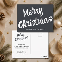 Moderne vrolijk kerstfeest vet schrift