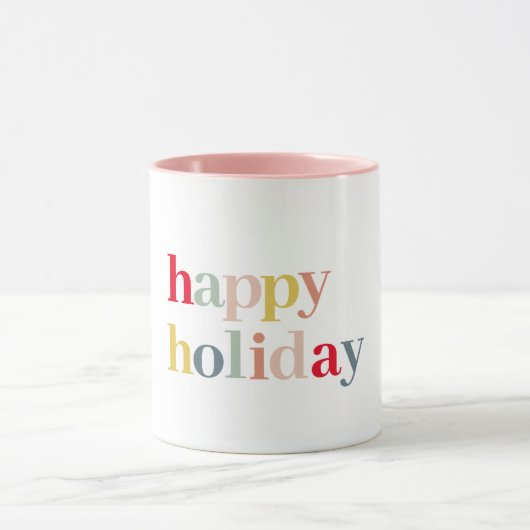 Moderne vrolijke feestdag mok (Midden)